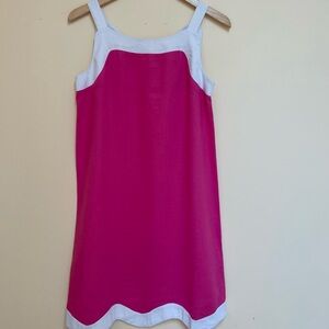 ForCynthia Pink and White Midi Dress